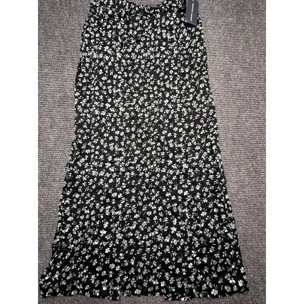 Melrose and Market Skirt Womens XS Floral Midi Lined Rayon Spring Summer Casual